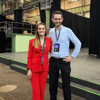 Marlene Gyldenberg backstage